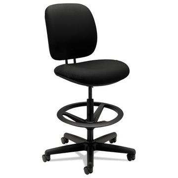HON® Comfortask Task Stool, Adjustable Footring, Supports Up To 300 Lb, 22" To 32" Seat Height, Black freeshipping - TVN Wholesale